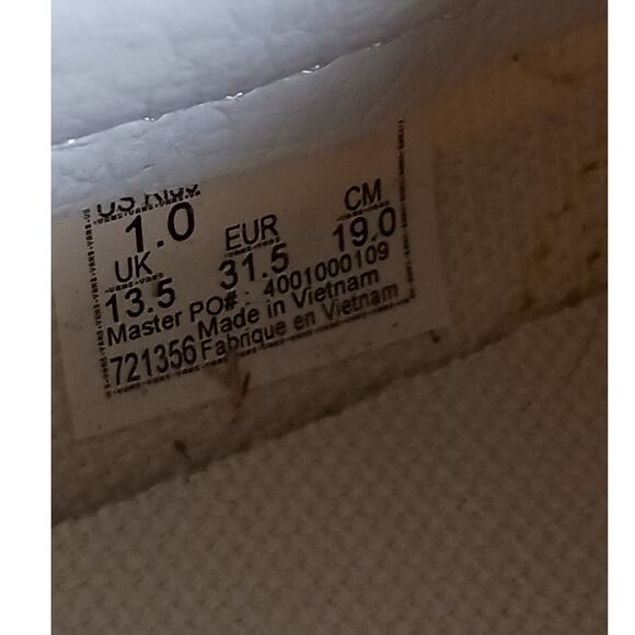 Vans slip on sneakers yellow/white check kids Classic Skater Shoe size 1 EUC - Picture 7 of 10